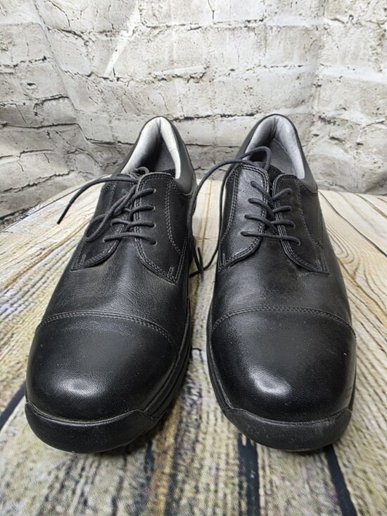 Z-Coil Santa Fe Spring Heel Shoes Mens 9 Black Leather Cap Toe Lace Up Comfort main image 7